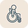 Person in wheelchair icon
